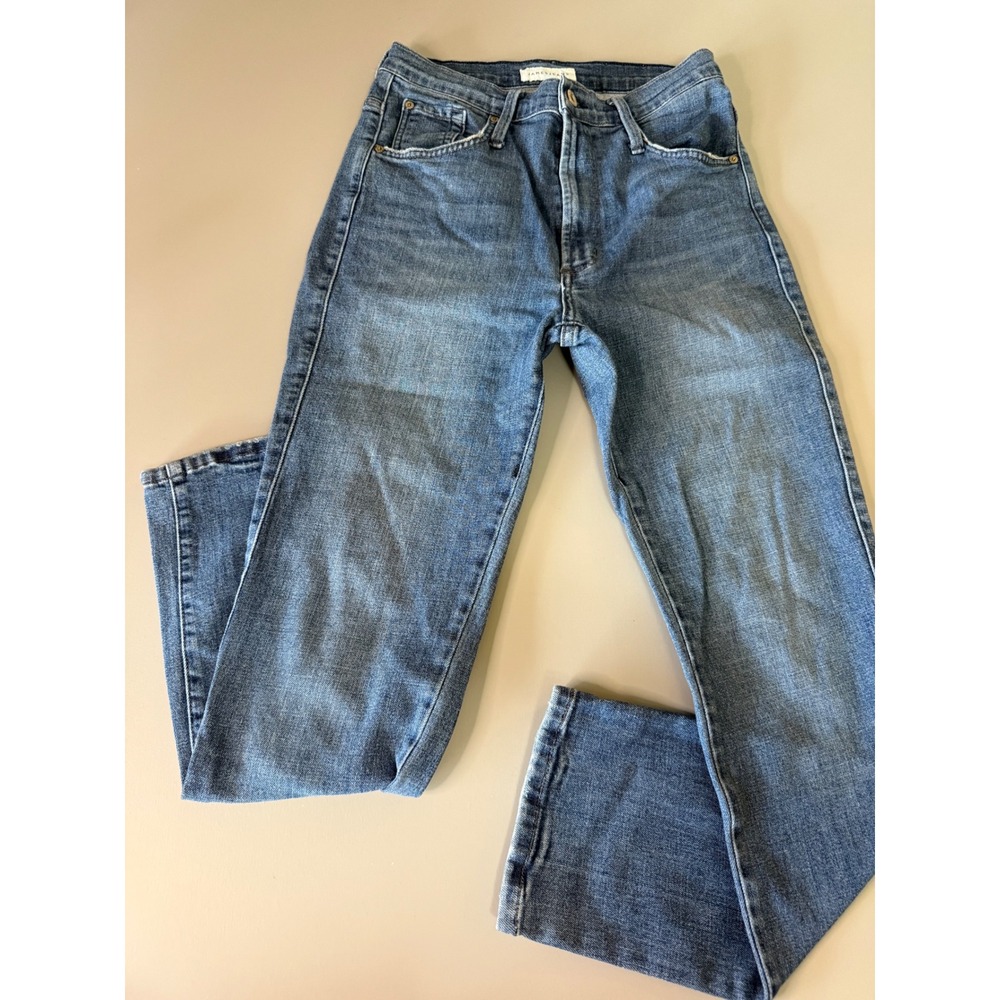 James Jeans Vintage Medium Wash Straight Leg Stretch Denim Made in USA Size 27